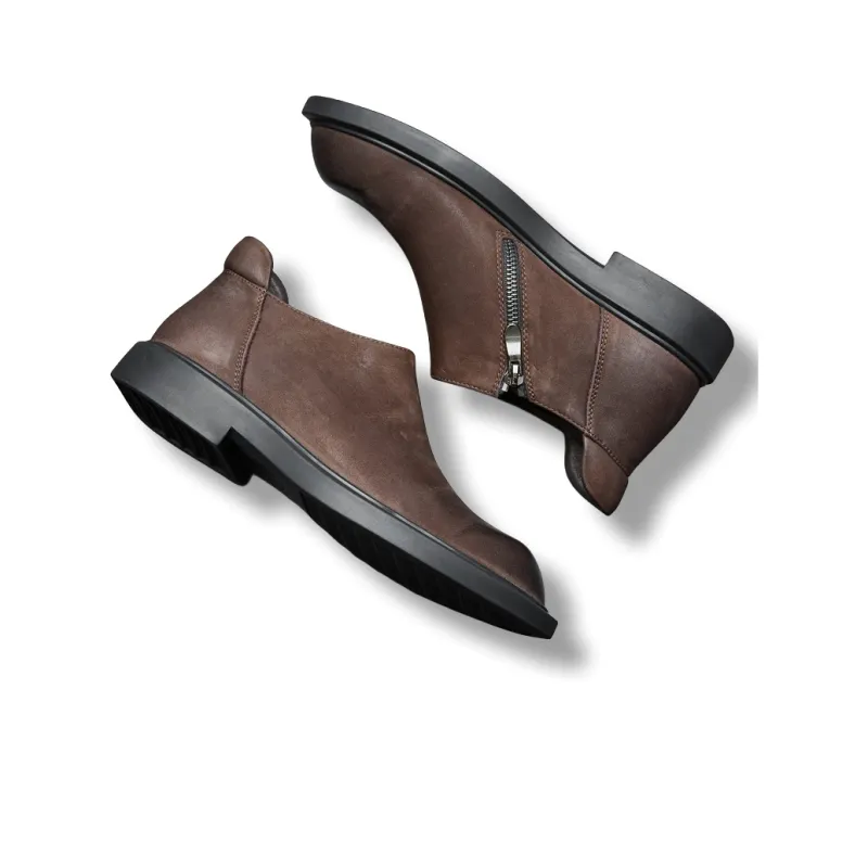 Brounvanm Ankle Boots Men Coffee/Chocolate-5