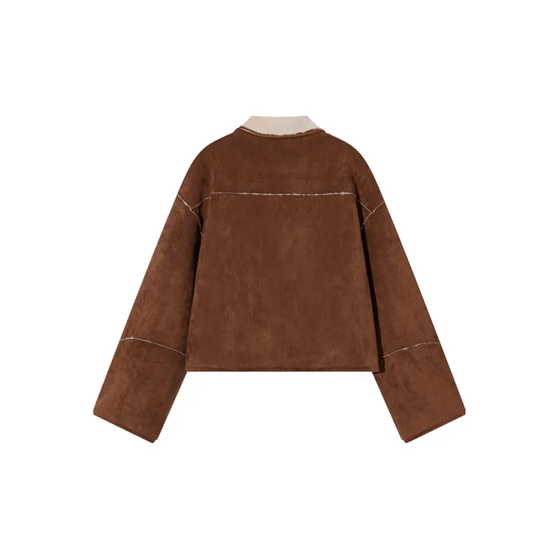 Ouyang Jackets Coats Women's Brown-1