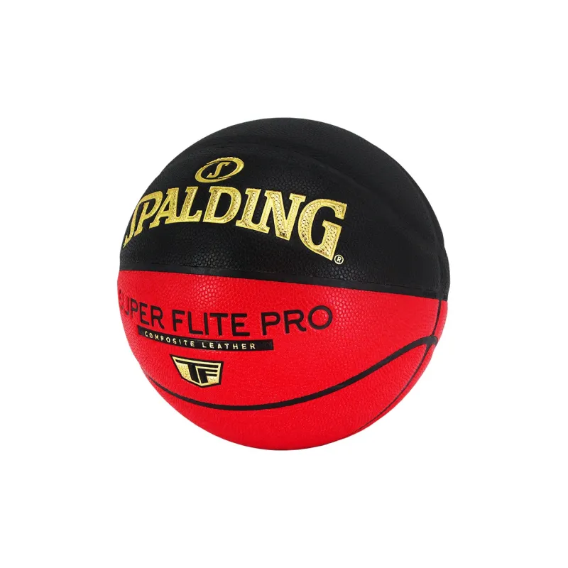 SPALDING Size 7 Indoor Outdoor Universal Basketball PU Black Red-0