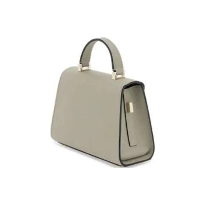 Valextra Iside Calfskin Shoulder Bag, Crossbody Bag, Handbag Women's Tundra Green-1