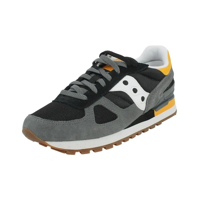saucony Shadow Original Big Kid 'Black Yellow'-2