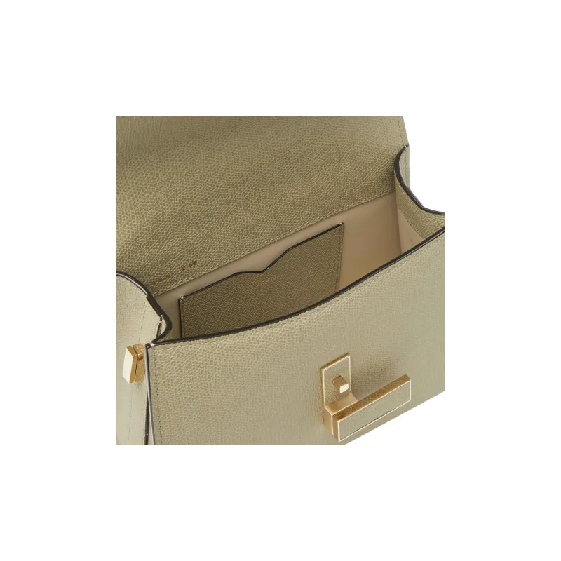 Valextra Iside Calfskin Shoulder Bag, Crossbody Bag, Handbag Women's Tundra Green-3