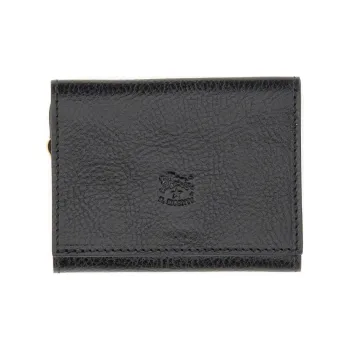 Il Bisonte Cow Leather Wallet Women's Black