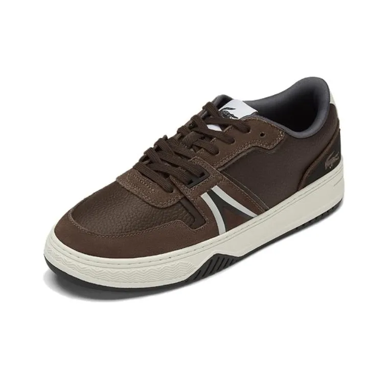 LACOSTE Low Top Skateboard Shoes Men's Brown-1