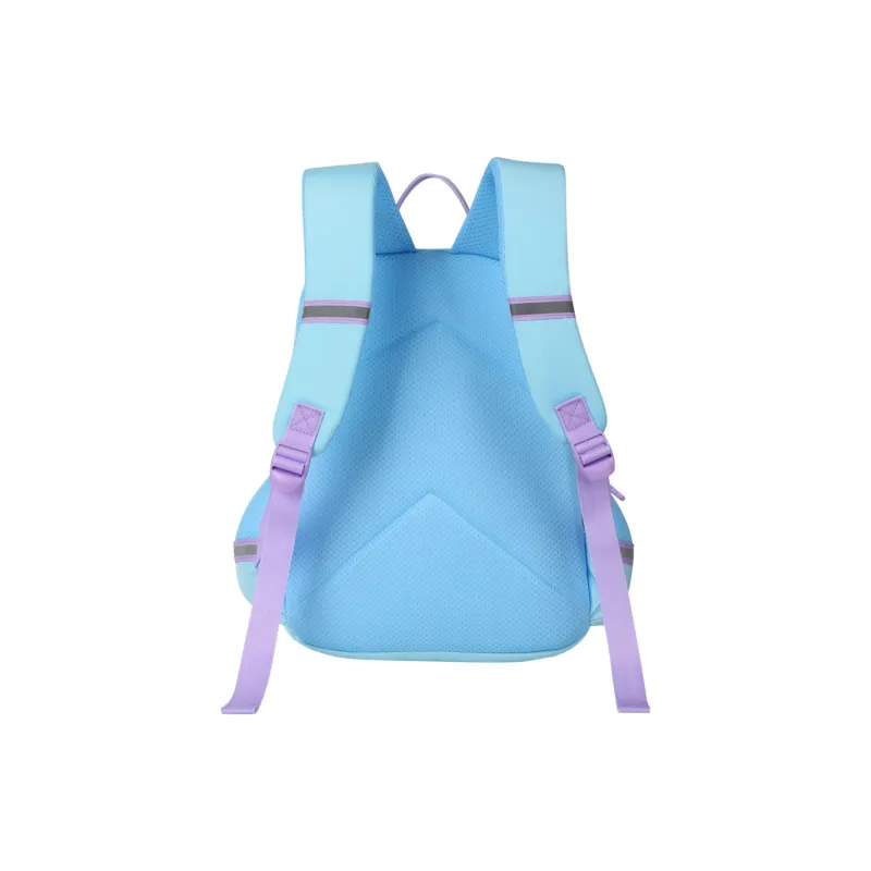 Disney Frozen Series Polyester Backpack Small Size Unisex Orange/Blue-6