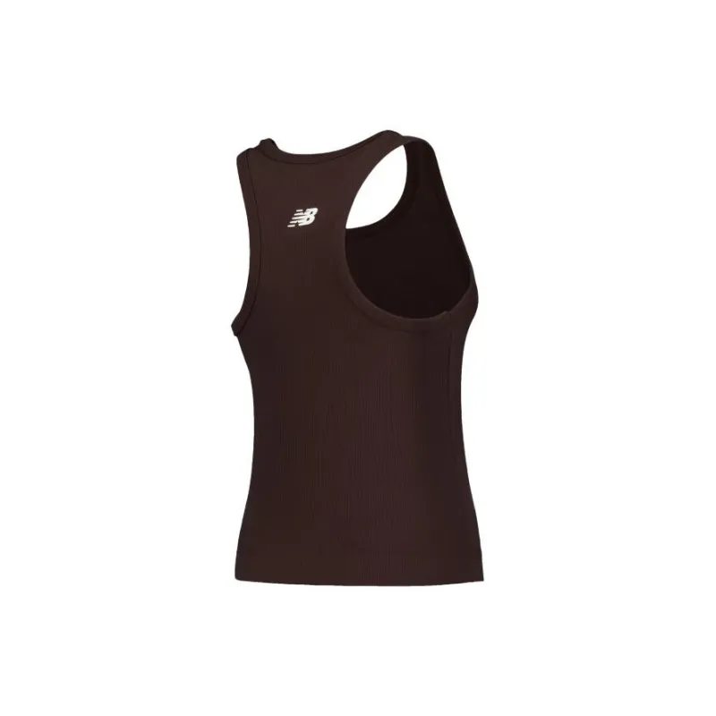 New Balance Linear Heritage Rib Knit Racer Tank Top-1