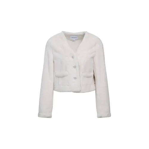 URBAN REVIVO Jackets Women's Pink/White