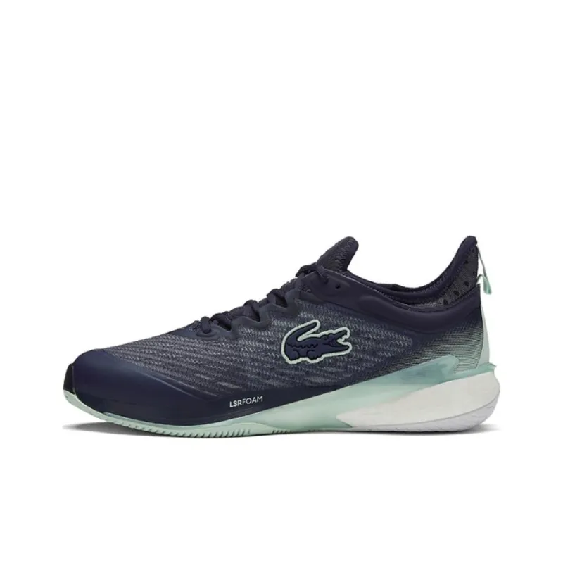 LACOSTE Anti Slip Wear Resistant Low Top Casual Shoes Men's Navy Blue-0