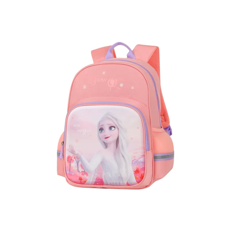 Disney Frozen Series Polyester Backpack Small Size Unisex Orange/Blue-1