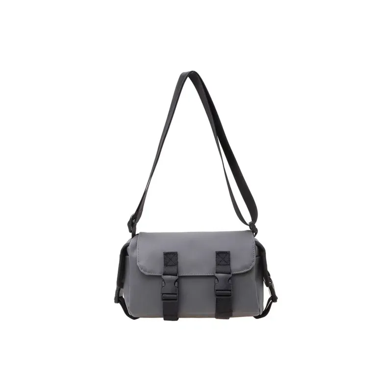 Slazenger Water Resistant Nylon Fanny Pack Sling Bag Shoulder Bag Crossbody Bag Unisex Gray/Black/Green-0