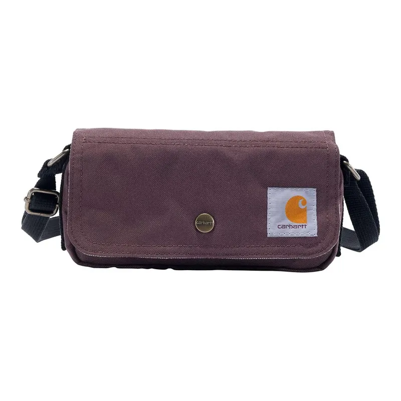 Carhartt Polyester Shoulder Bag, Crossbody Bag Unisex Burgundy-0