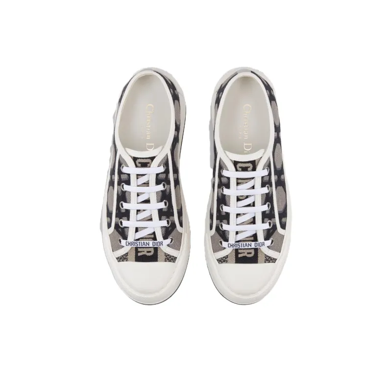 DIOR Women's Walk'N'DIOR Platform 'Macrocannage - Deep Blue Beige'-3