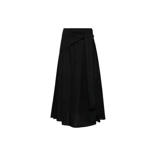 MSGM Cotton Poplin Midi Skirt