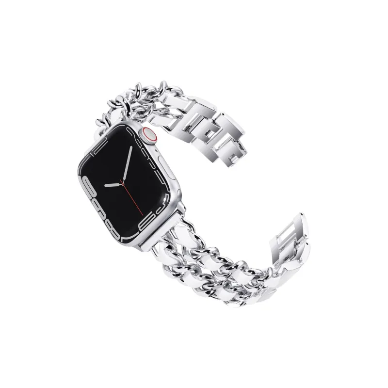 Yu Qing Apple Compatibility Watch Band 165mm Stainless Steel Material-0