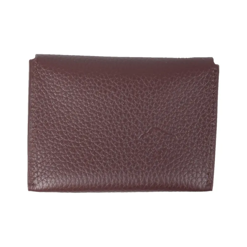 Il Bisonte Leather Card Holder, Wallet Women's Brown/Black-2