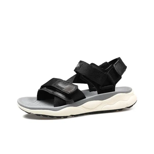 HUMTTO Beach Sandals Men Black/White