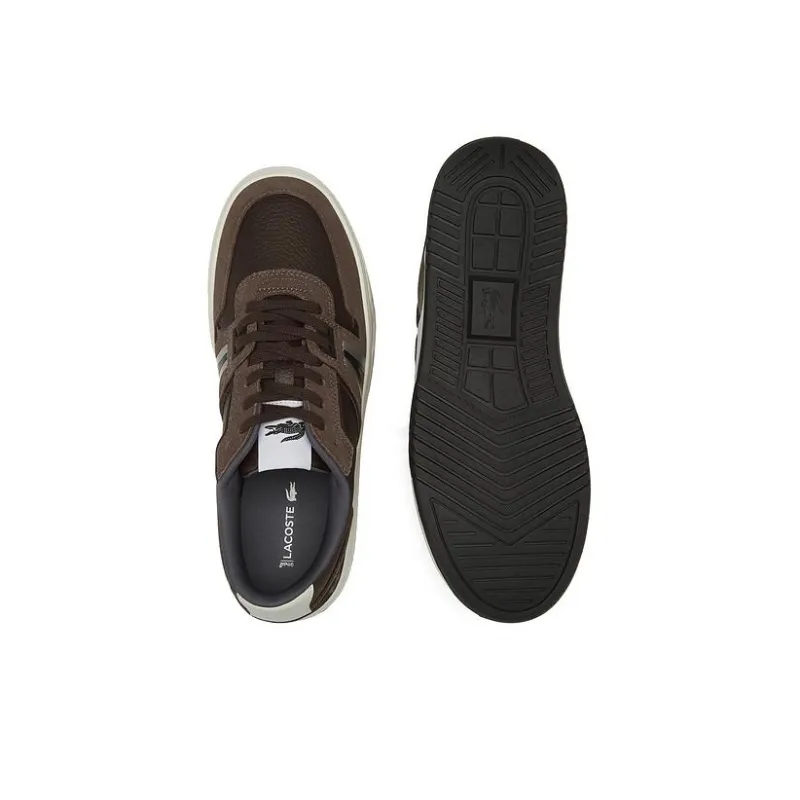 LACOSTE Low Top Skateboard Shoes Men's Brown-4