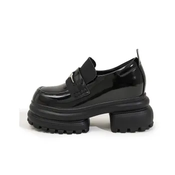 Milan Love Song Loafers 7cm Women's Black
