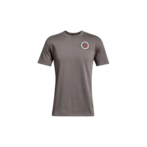 Under Armour Crest T-Shirts Men Gray