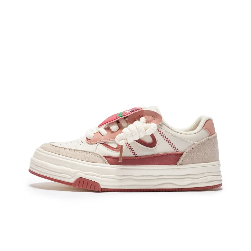 Disney x Hotwind Toy Story Series Support Height Enhancement Skateboard Shoes Women's Beige Pink-0
