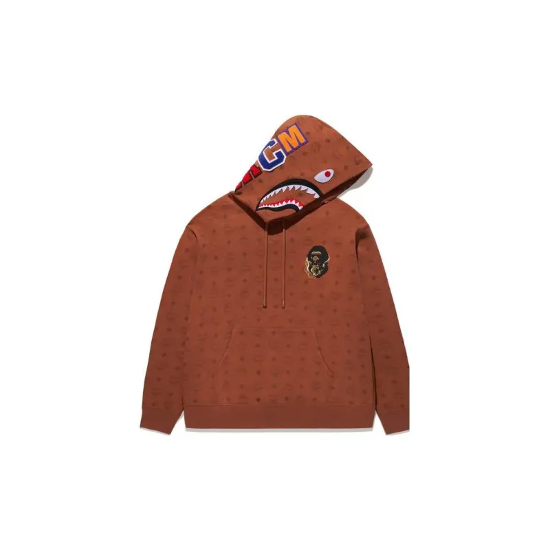 Bape X Mcm Shark Pullover Hoodie-1