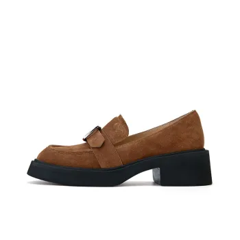 Marie Claire Loafers 5cm Women's Molten Rock Chocolate Brown