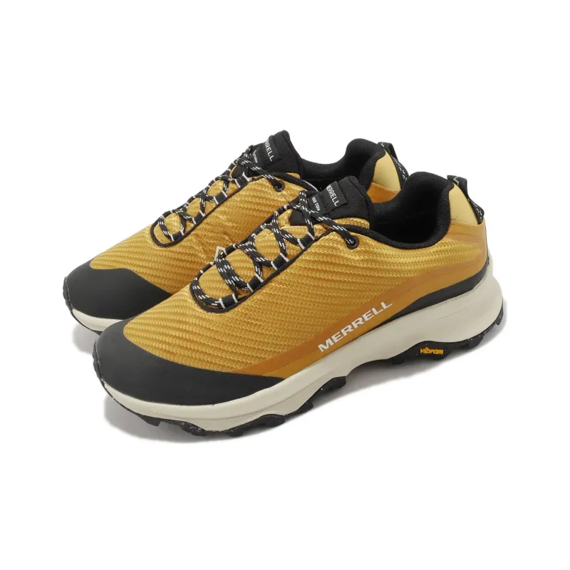 MERRELL Moab Speed Storm GTX Durable Breathable Low-Top Outdoor Shoes Men's Yellow-2