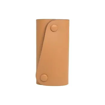 Il Bisonte Cow Leather Key Pouch Unisex Brown