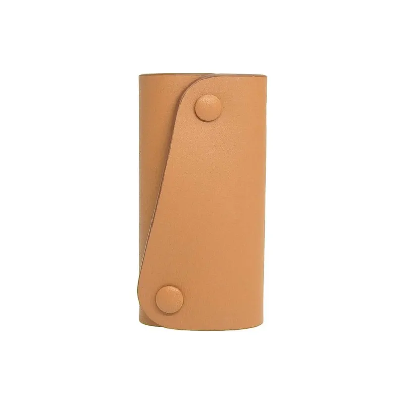 Il Bisonte Cow Leather Key Pouch Unisex Brown-0
