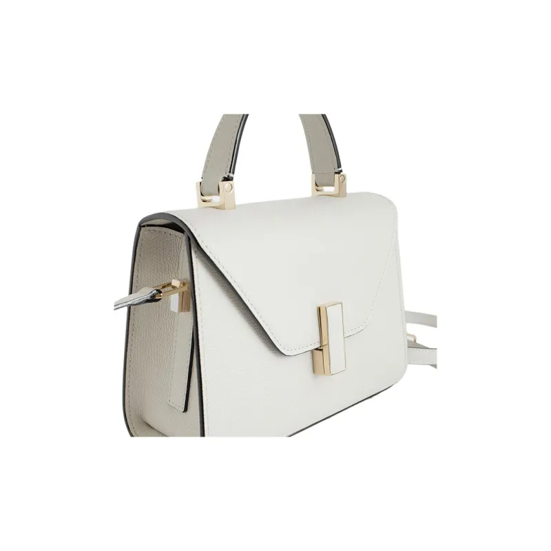 Valextra Iside Millepunte Calfskin Shoulder Bag, Crossbody Bag, Handbag Women's White-3