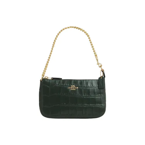 COACH Nolita Leather Handbag Shoulder Bag Women's Amazon Green