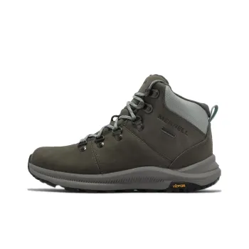 MERRELL Ontario 2 Mid WP Durable Breathable Mid-Top Outdoor Shoes Women's Green Gray