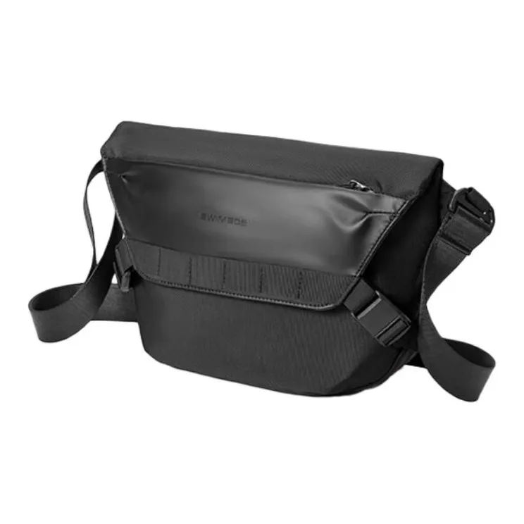 SWIMADE Oxford Messenger Bag, Cycling Bag, Shoulder Bag, Crossbody Bag Regular Men's Black-1