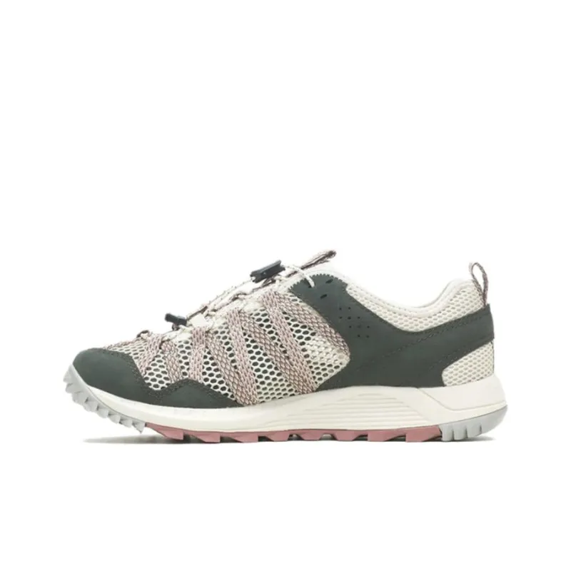 MERRELL Wildwood Aerosport Durable Breathable Low-Top Outdoor Shoes Women's White Brown-0