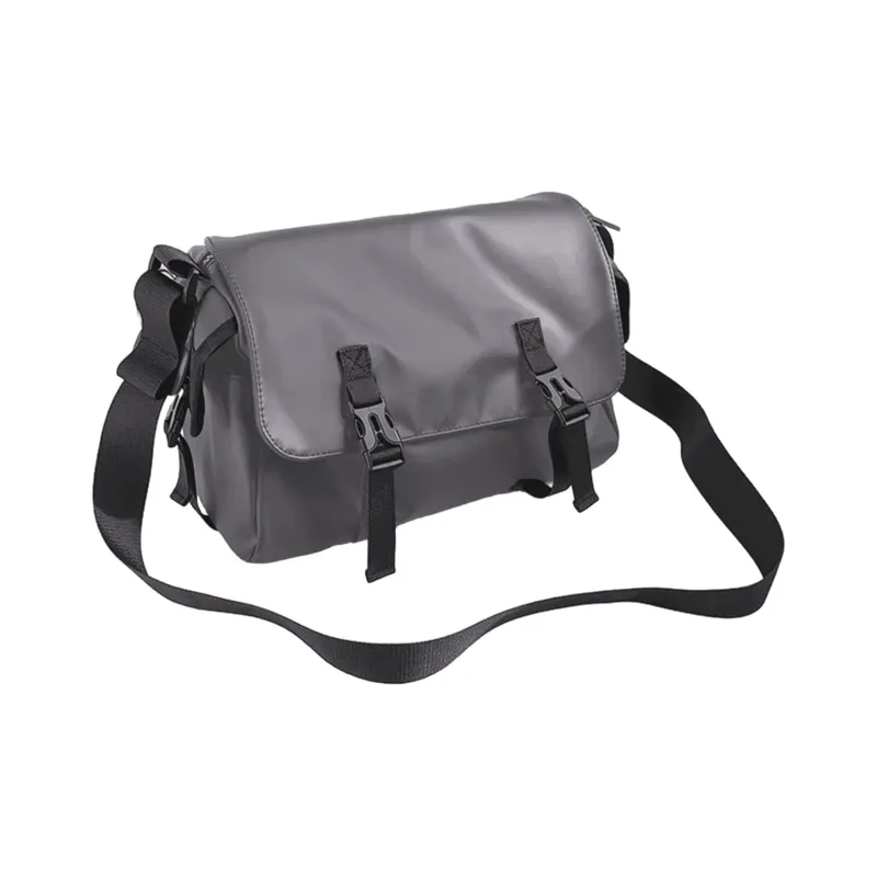 Slazenger Water Resistant Nylon Fanny Pack Sling Bag Shoulder Bag Crossbody Bag Unisex Gray/Black/Green-2