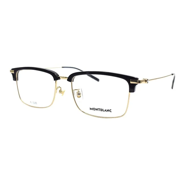 MONTBLANC Plate And Metal Browline Eyeglass Frames Men's-0