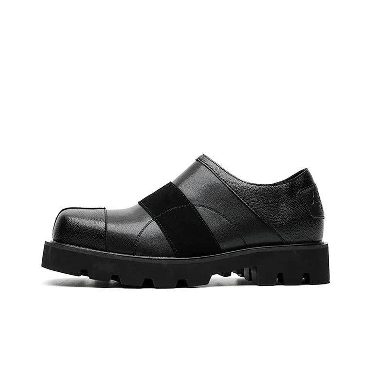 GZZ Men's Casual Shoes Men Low Top Black-0