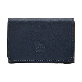 Il Bisonte Cow Leather Wallet, Card Holder Unisex Blue
