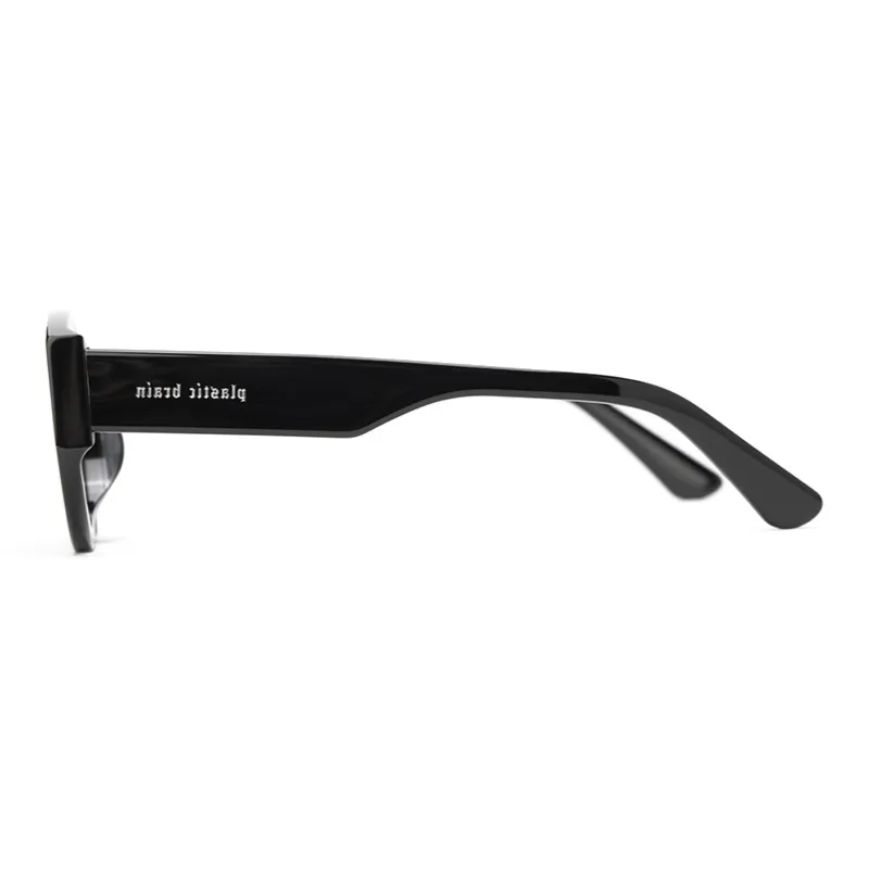 PLASTIC BRAIN Oval Plate Frame Ink Lens Unisex-5