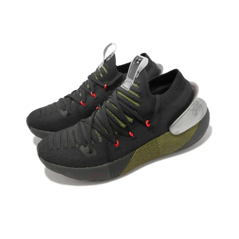 Under Armour HOVR Phantom 3 Breathable Low Top Running Shoes Men's Black Green-2