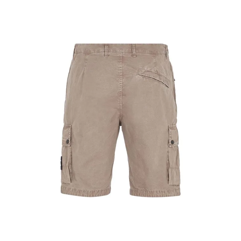 STONE ISLAND Organic cotton Cargo Shorts-1