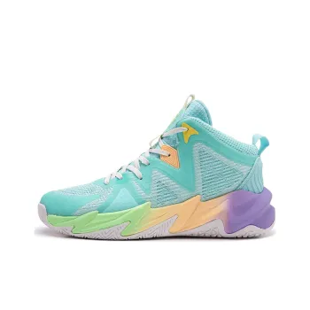 SAIQI Hard Court Killer Mid Top Basketball Shoes Men's Blue
