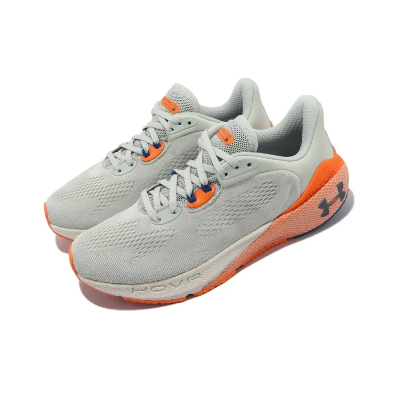 Under Armour HOVR Machina 3 Durable Breathable Low Top Running Shoes Men's Green Orange-2