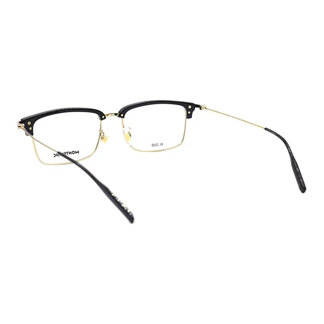 MONTBLANC Plate And Metal Browline Eyeglass Frames Men's-2