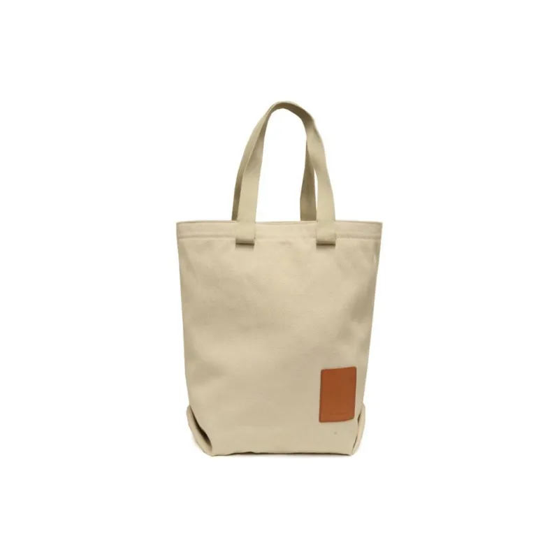 Il Bisonte Cotton Tote Bag Shopping Bag Shoulder Bag Handbag Unisex White-0