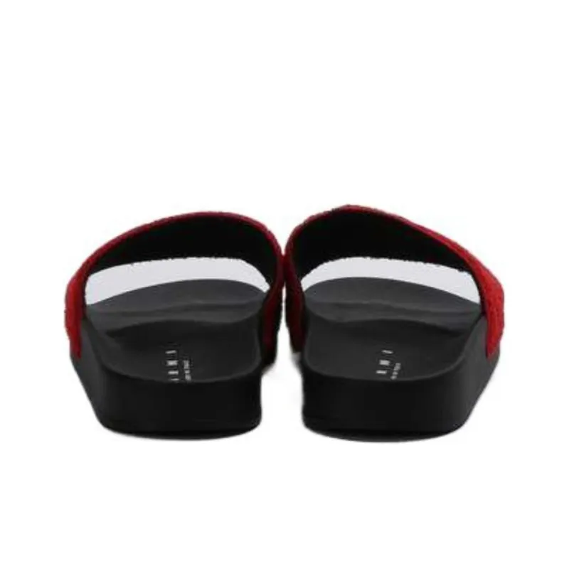 MARNI Quick Dry Slide Slippers Women's Red-4