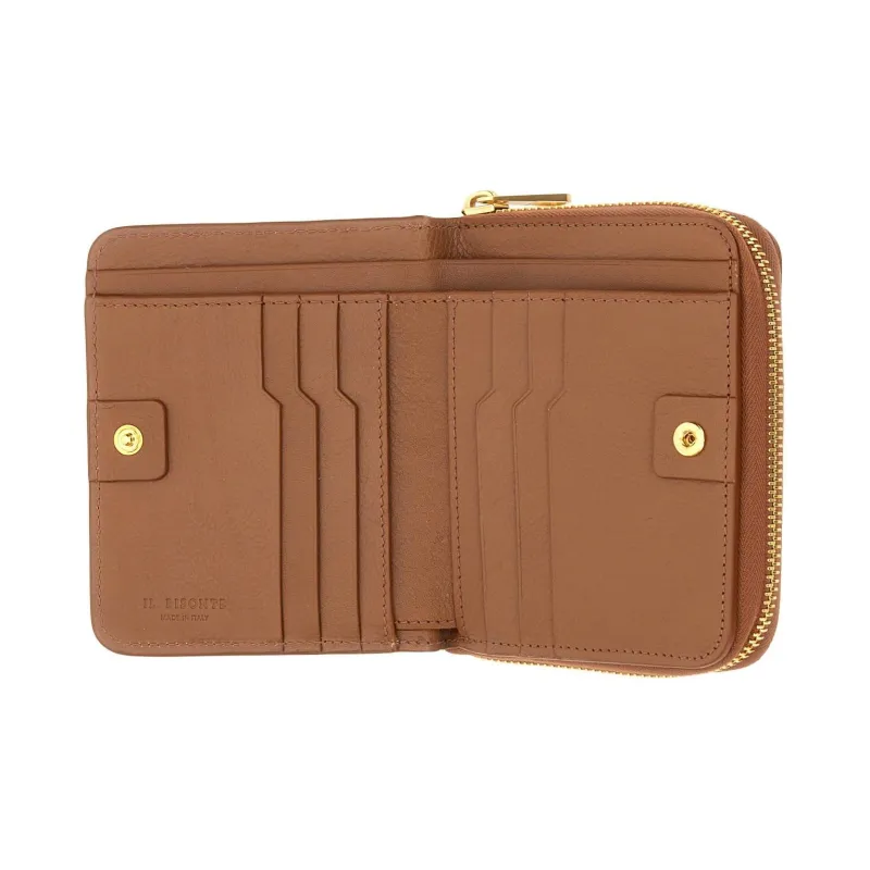 Il Bisonte Leather Wallet Women's Brown-3