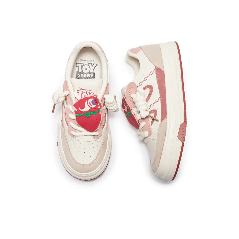 Disney x Hotwind Toy Story Series Support Height Enhancement Skateboard Shoes Women's Beige Pink-3