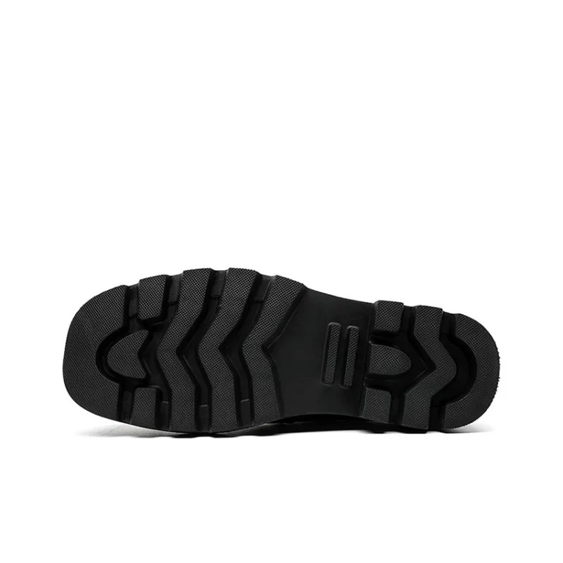 GZZ Men's Casual Shoes Men Low Top Black-5
