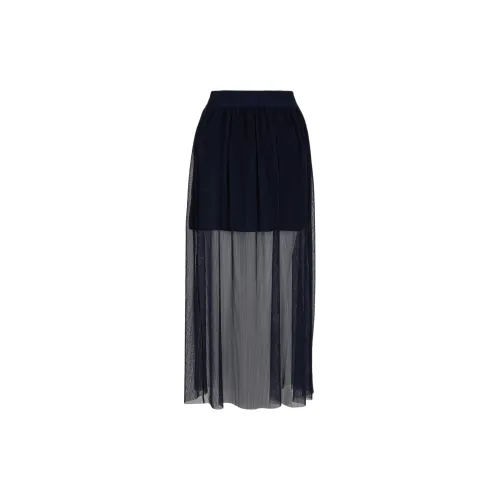 ARMANI EXCHANGE Casual Long Skirts Women's Dark Blue